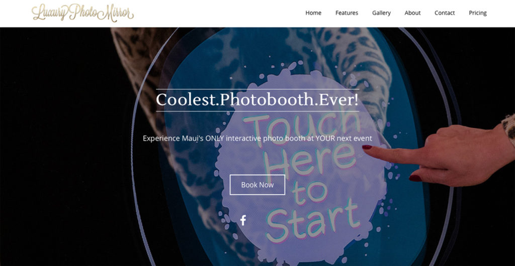 Luxury Photo Mirror - WordPress website